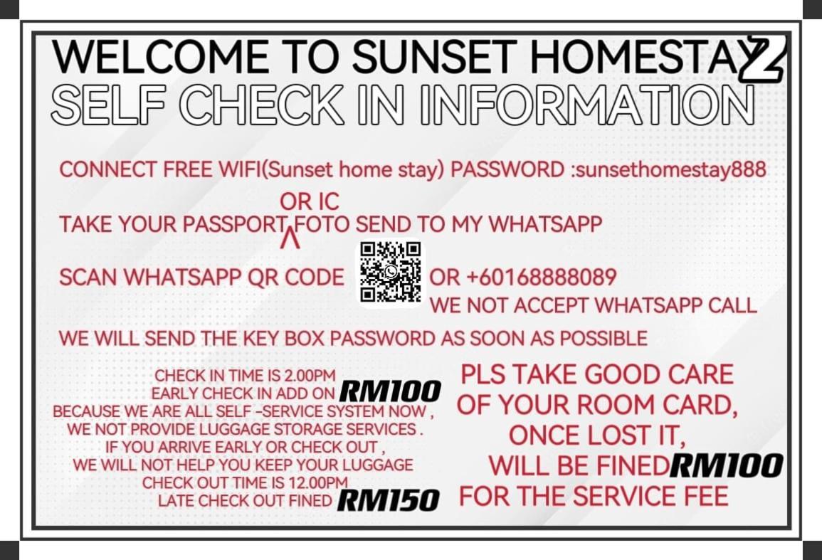 Sunset - Backpacker Self Checkin * Kuching